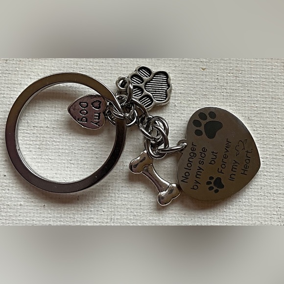 Dog Sympathy Keychain Bereavement Gift for Friend..All Dogs Go to Heaven - Picture 3 of 6